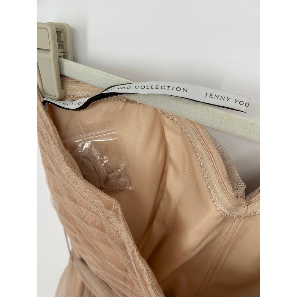 NWT Jenny Yoo Annabelle Gown - Size 12 Sandstone Cream - Picture 2 of 10